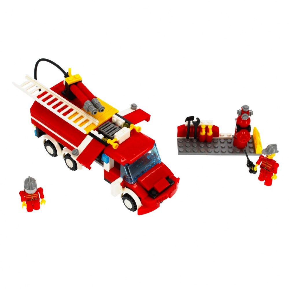 CONSTRUCTION BLOCKS 299 ELEMENTS FIRE DEPARTMENT ALLEBLOX 478258 ALLEBLOX